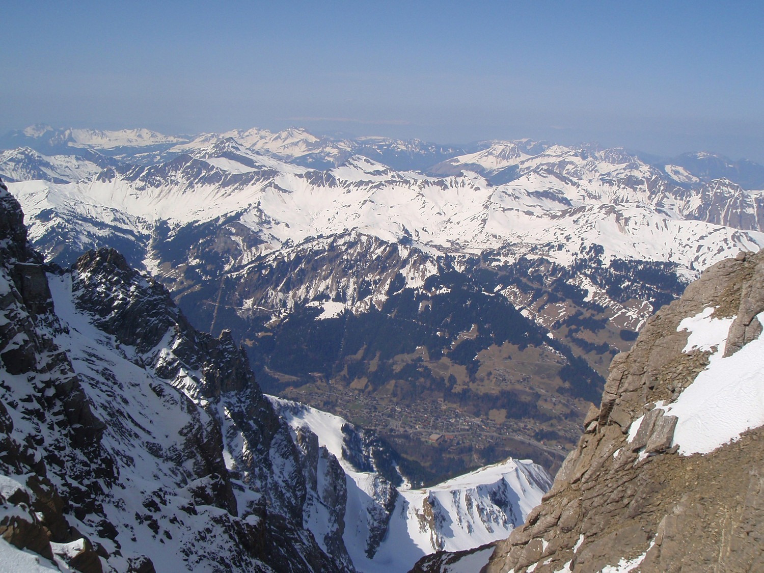 Vue du col de la Dent Jaune