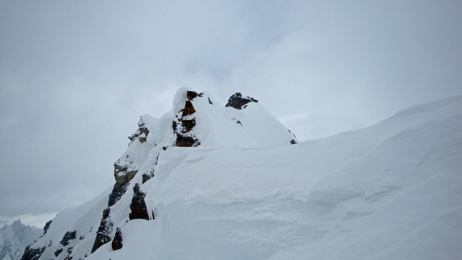 Sommet de Gletscherspitza (vu de 10m sous le col)