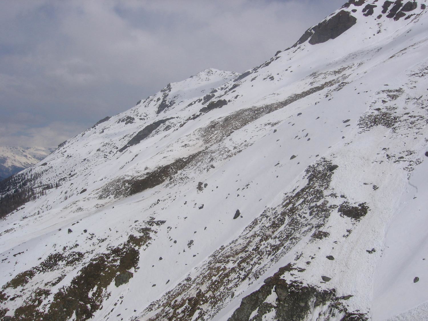 I pendii dove si traversa dopo gli alpeggi oggi....!!!