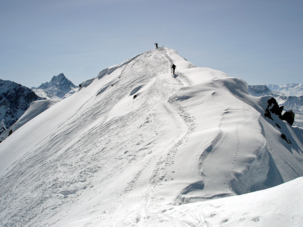 Büelenhorn: arrivo in vetta...