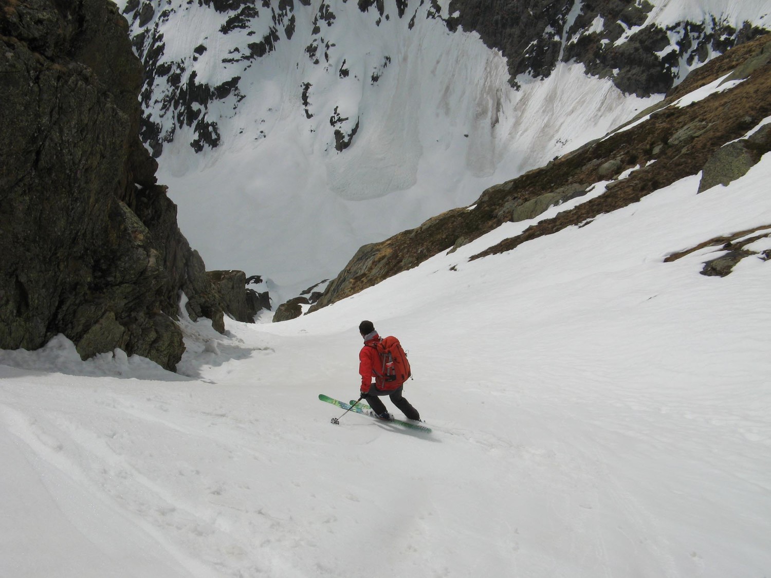 Pointe de la Terrasse. Couloir SO