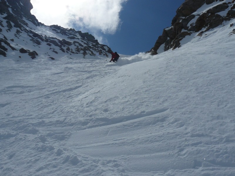 in azione nel canalino