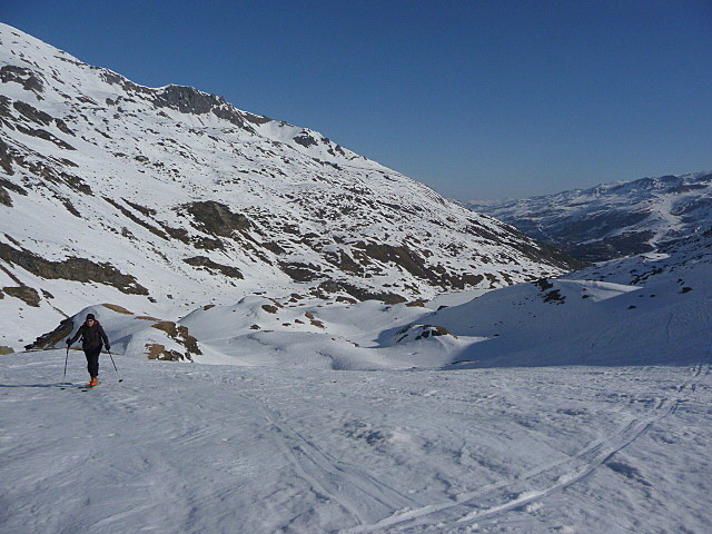 Montée ds le vallon au dessus du Lac du Lou