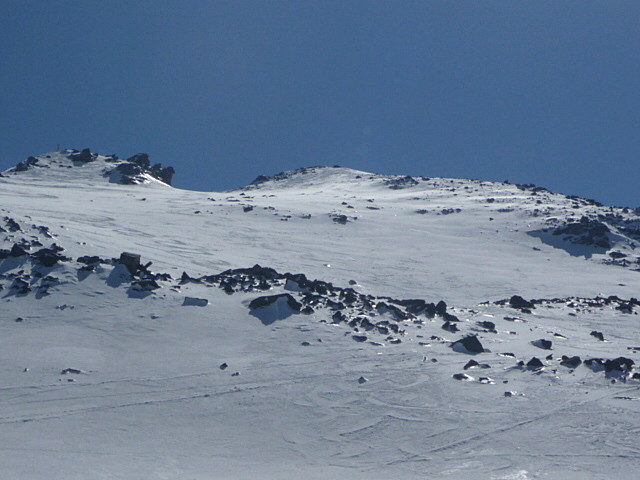 Le sommet en vue