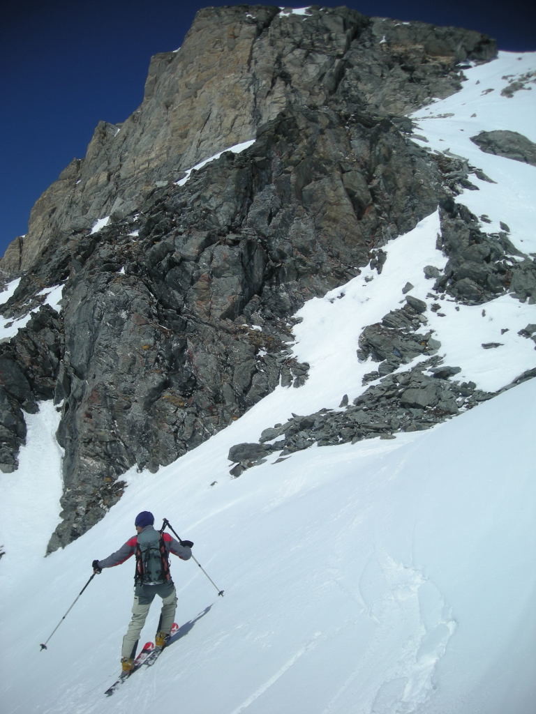 Vincent dans la descente du Col de Vasevay