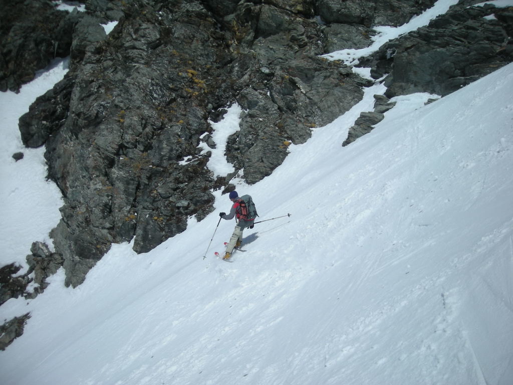 Vincent dans la descente du Col de Vasevay
