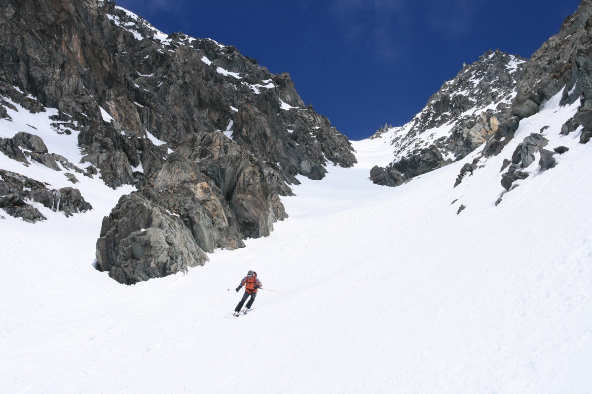 Couloir inférieur du glacier Pendant