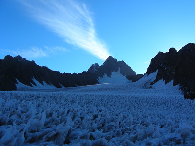 La partie superieure du glacier La partie superieure du glacier