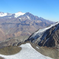 Vue vers l'W depuis la crête entre la Torre del Campanario et le Cerro Krakus