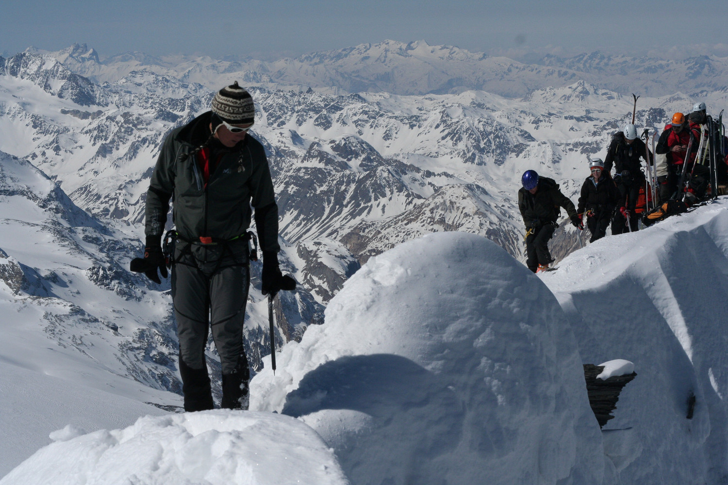 Grande Casse - Christophe arrive au sommet