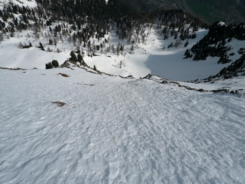 A la descente de la partie médiane