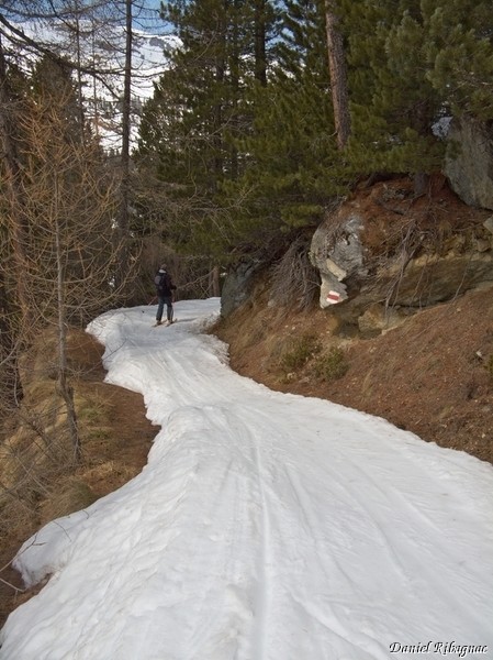 Juste après le guet à 1900m, passage en forêt