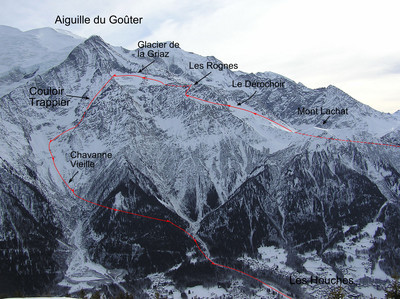 Le couloir Trappier (Aiguille du Goûter)