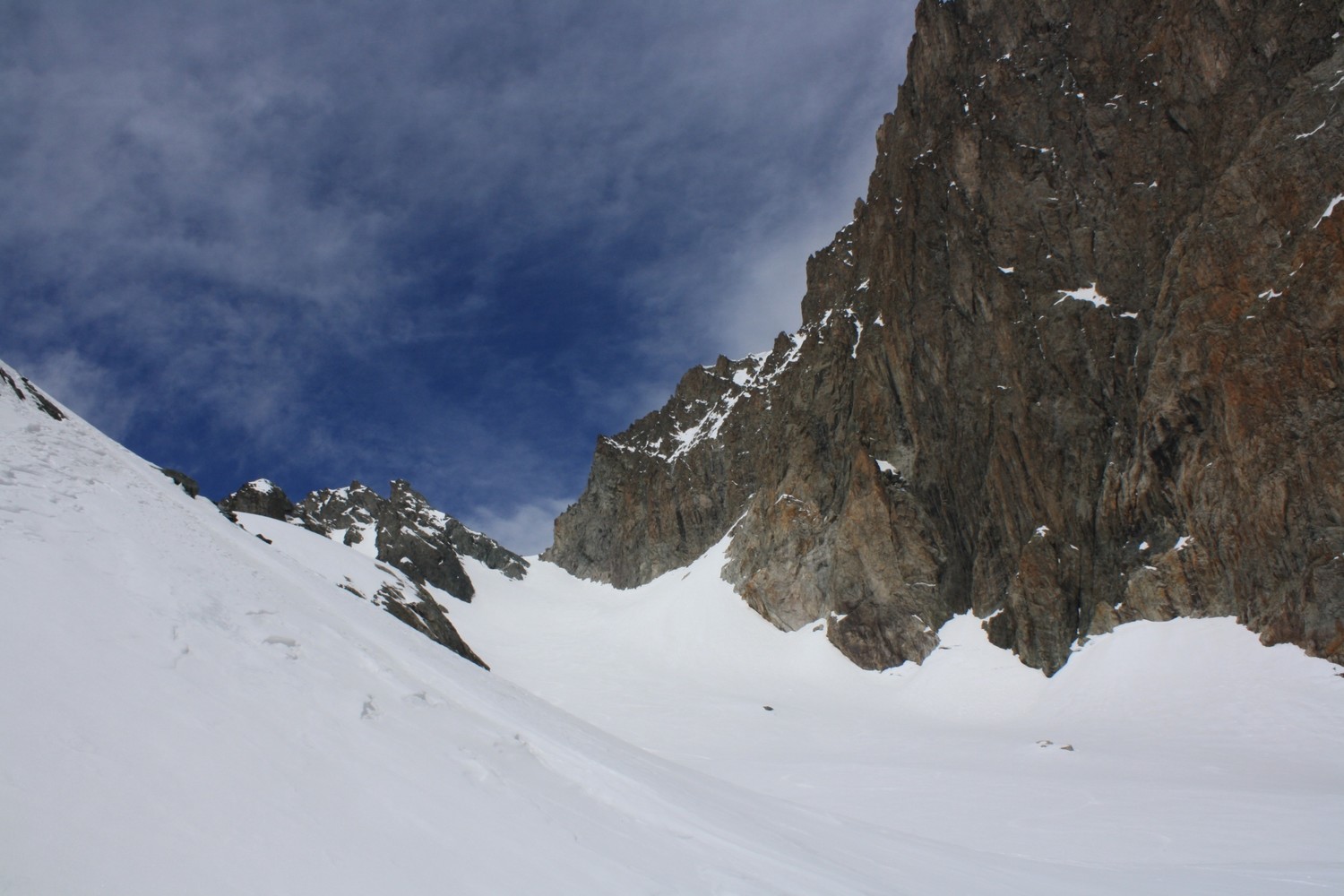 Le Col de la Lavey vu du Glacier de l'Ane