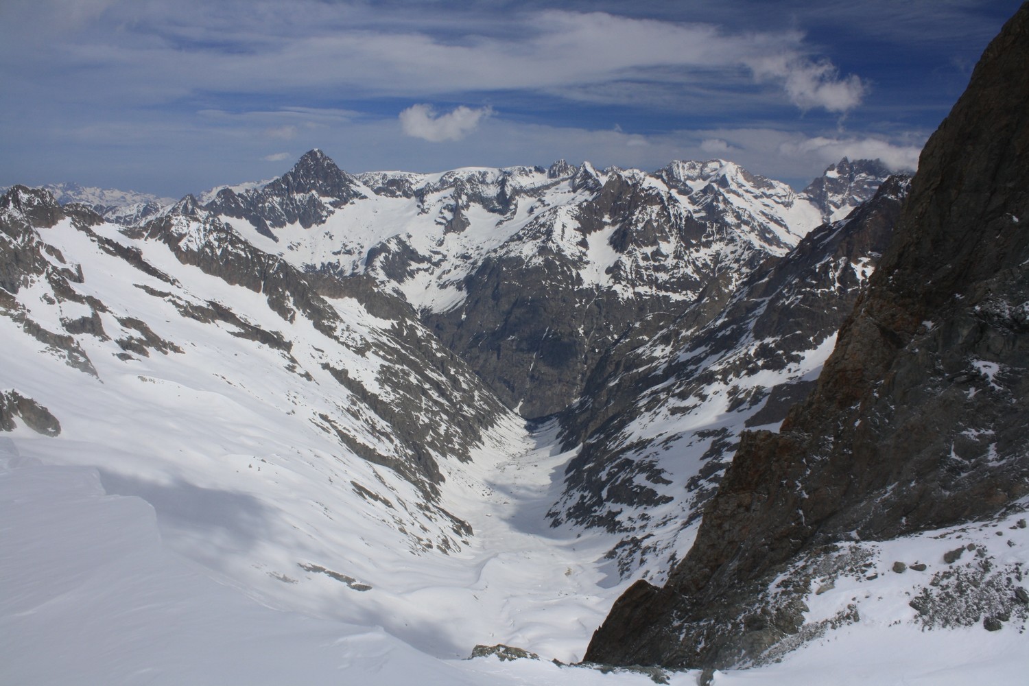 Le Vallon des Etages (et environs) vu du Col homonyme