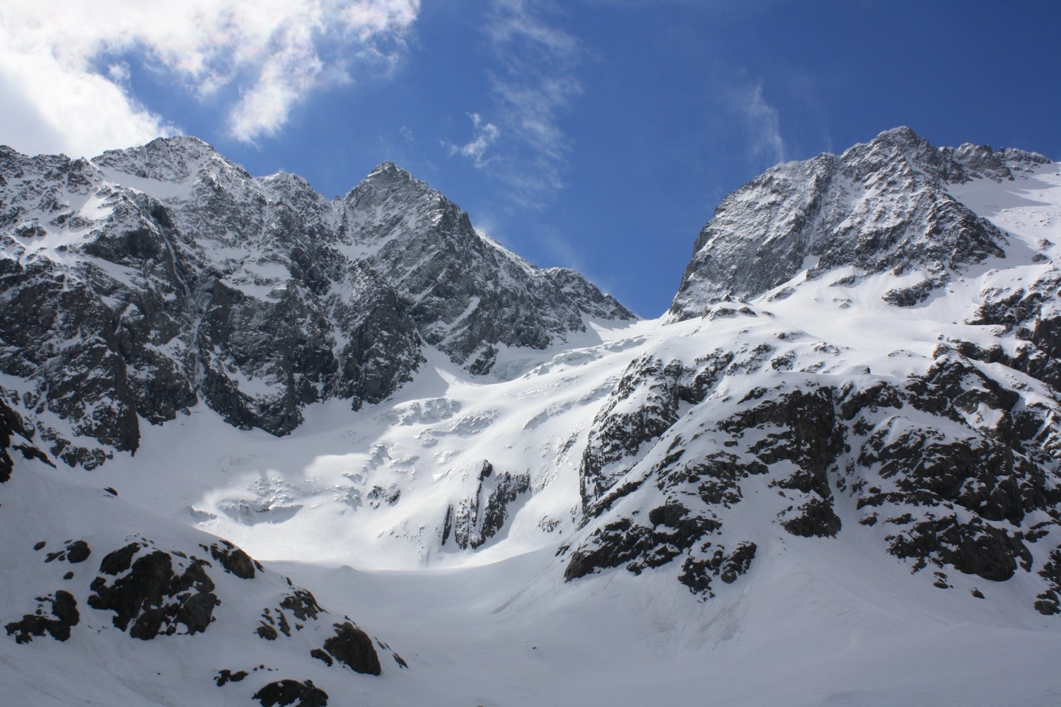 Le versant N du Col du Chardon