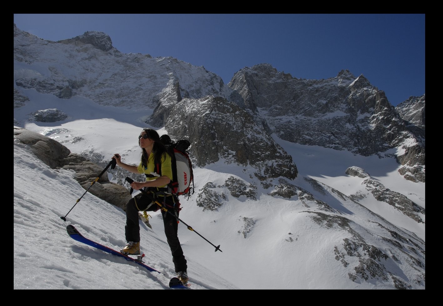 en arrivant sous le refuge de la Selle
