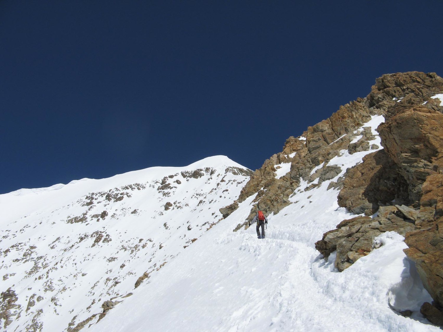 Mönch par l'arête SE