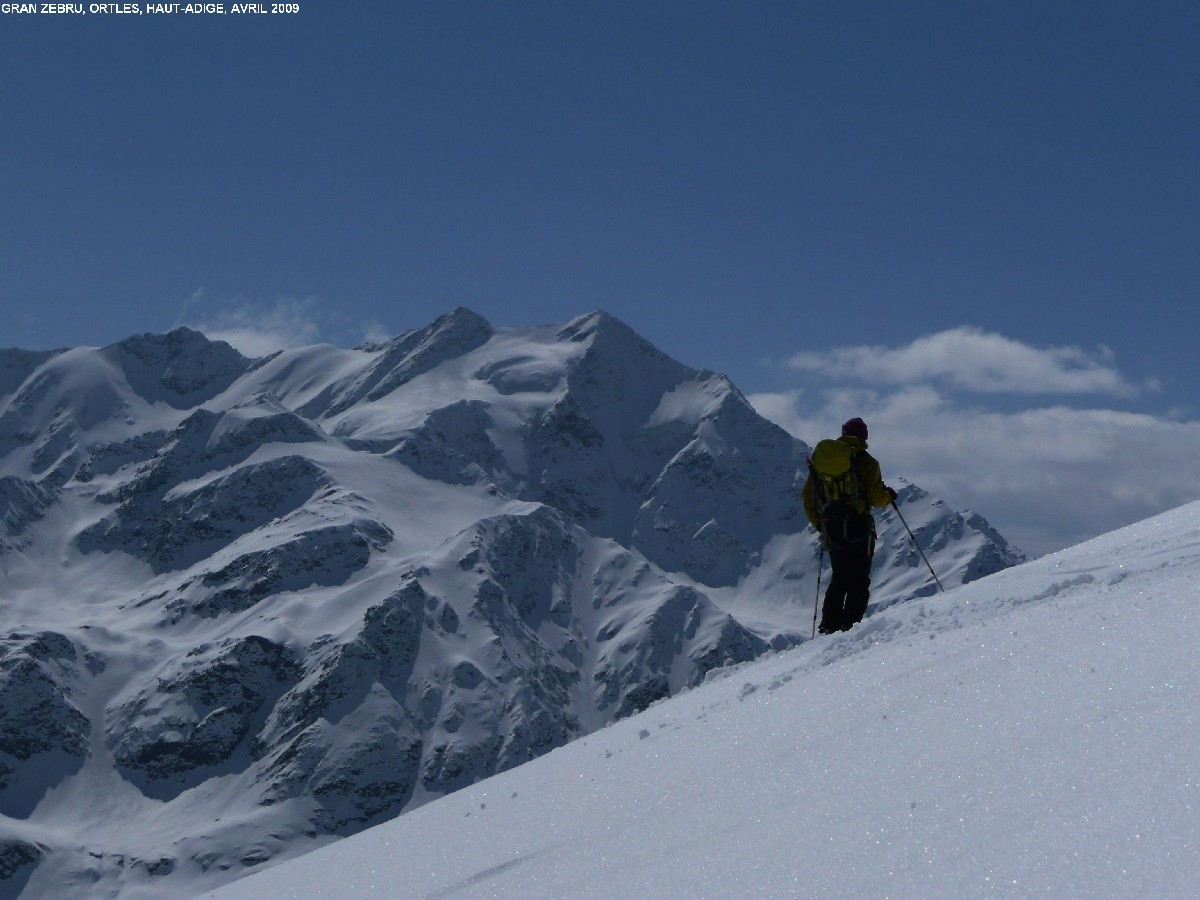 Redescente du Gran Zebru sur le refuge Pizzini