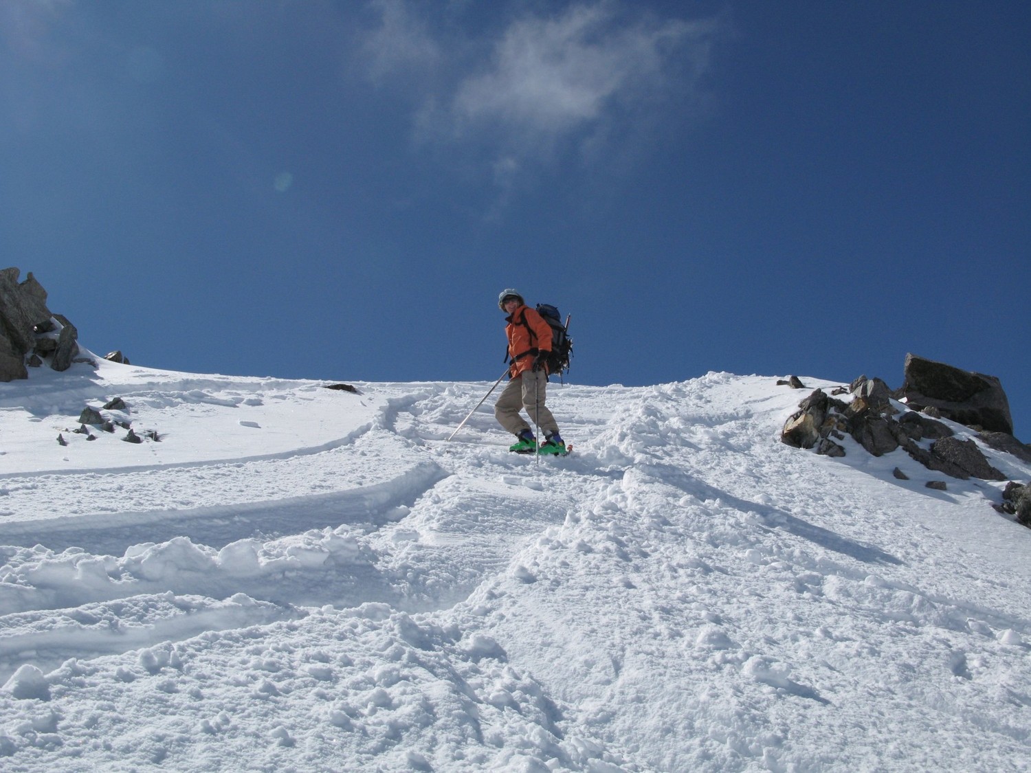en partant du sommet