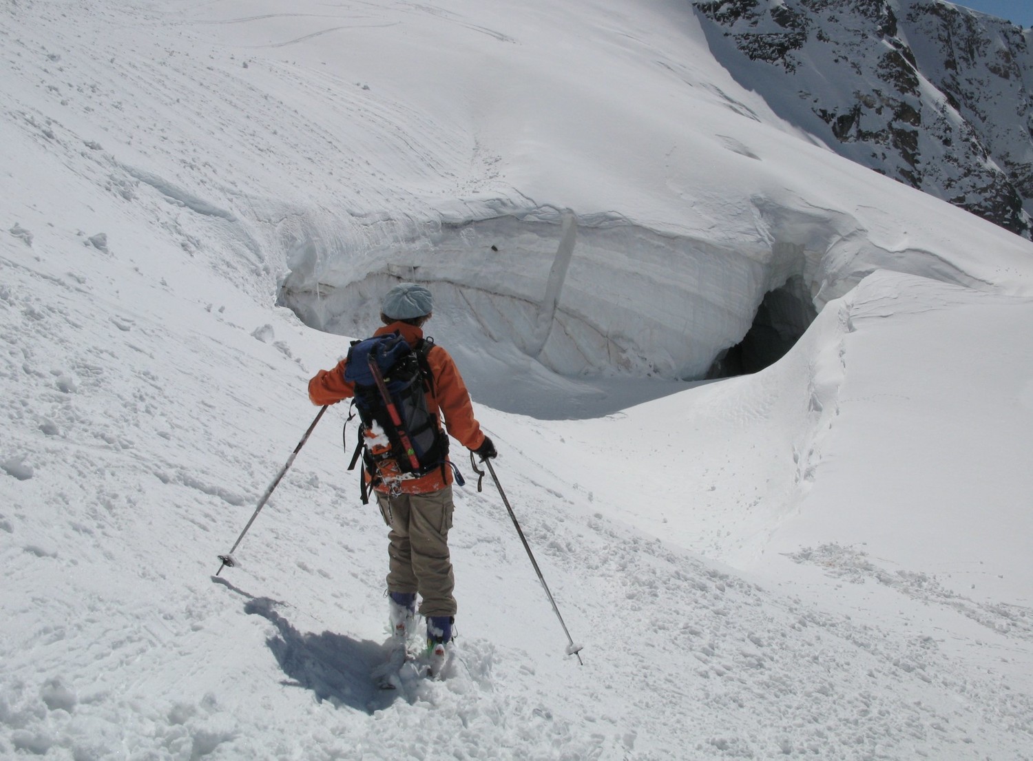 Avant le goulet, gare aux crevasses
