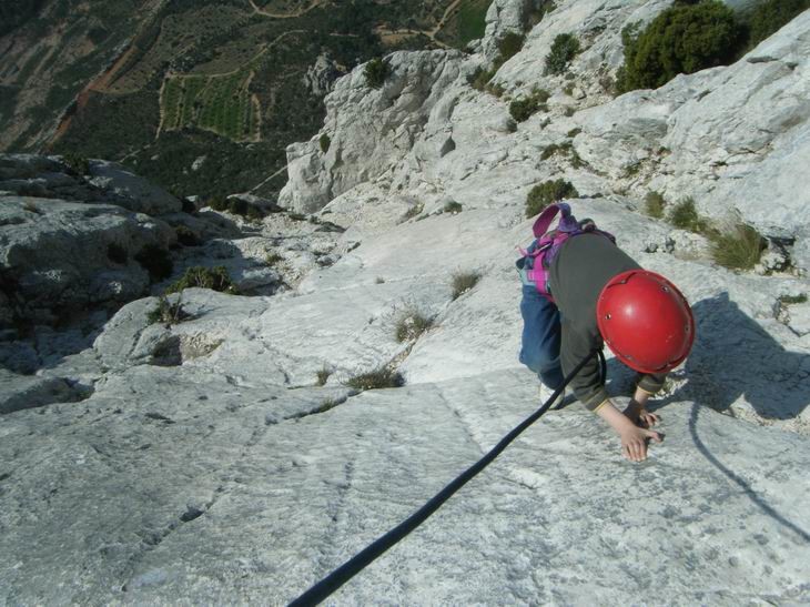 dans les gradins supérieurs