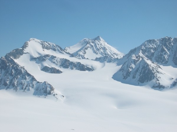 Salendo all'Hochvernagt Sp. Vista sulla Wildspitze e Il Gr. Vernagtferner
