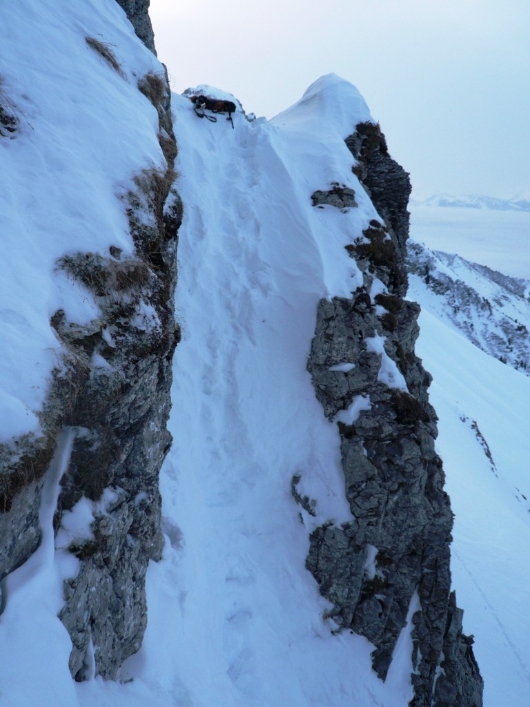 Le couloir d'accès, partie descendante