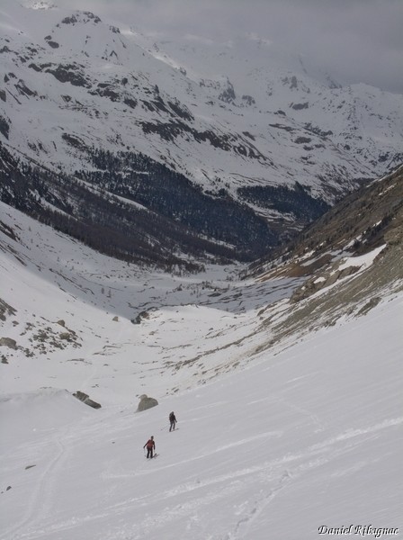 Dernière descente vers Arolla