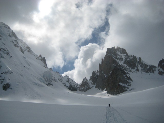 en remontant au col du chardonnet