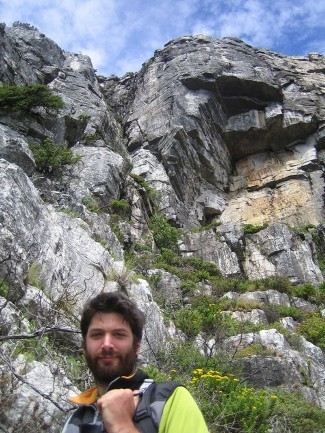 portrait avec la classique de table mountain en arriere plan: jacob's ladder
