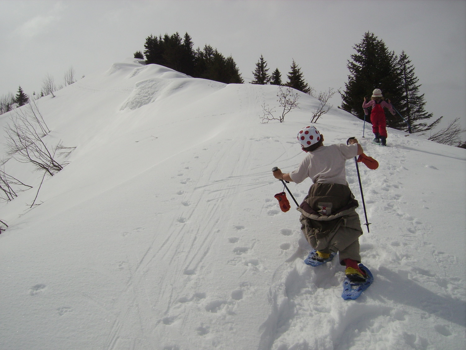 Armel et Lucie vers le sommet