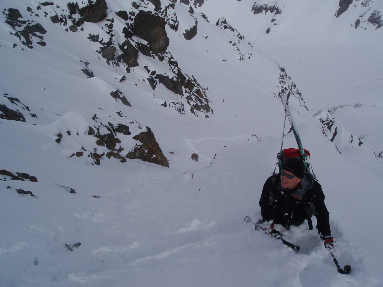 Christophe au niveau du couloir dans le dernier tiers