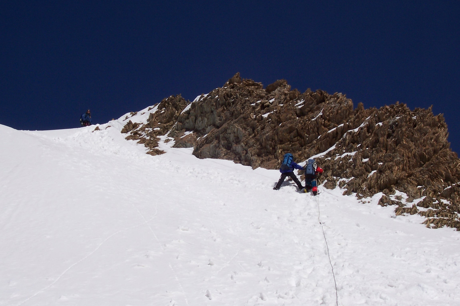 pente de neige au dessus ABC vers 4500m