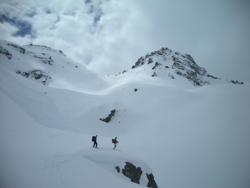 La descente depuis le Passo di Valdeserta