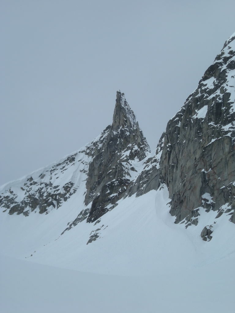 Cette belle aiguille, c'est le Gross Schinhorn, versant E