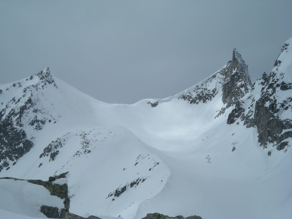 Vue sur le Gross Schinhorn, versant E