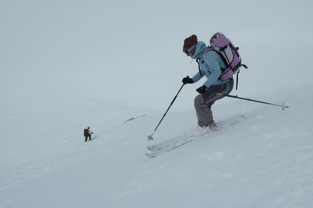Dans la descente du Gandhorn