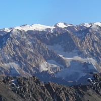 Panorama de la partie N du Cordon Portillo depuis le sommet de la Torre del Campanario