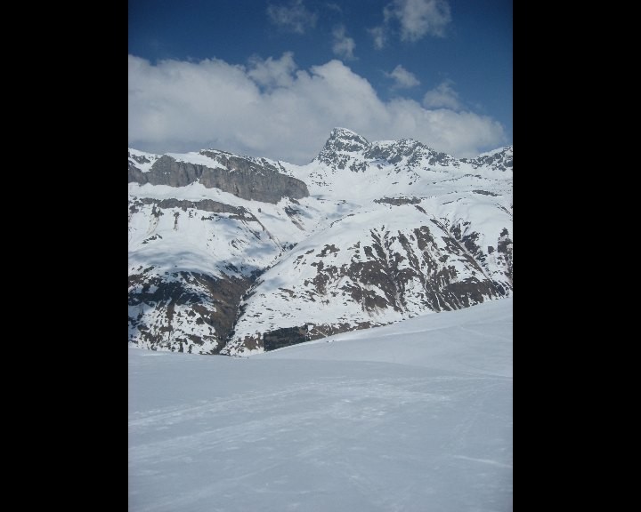 Partie médiane en montant au Grosshorn, Avers