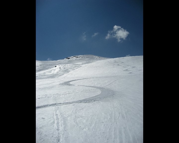Eh oui, descente idéale au Grosshorn, Avers