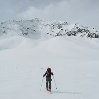 Salendo al Bristen. Nei pressi del Bristensee con la parte alta dell'itinerario