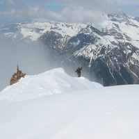 Arrivo sulla vetta del Bristen.
