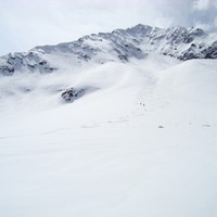 In discesa dal Bristen
