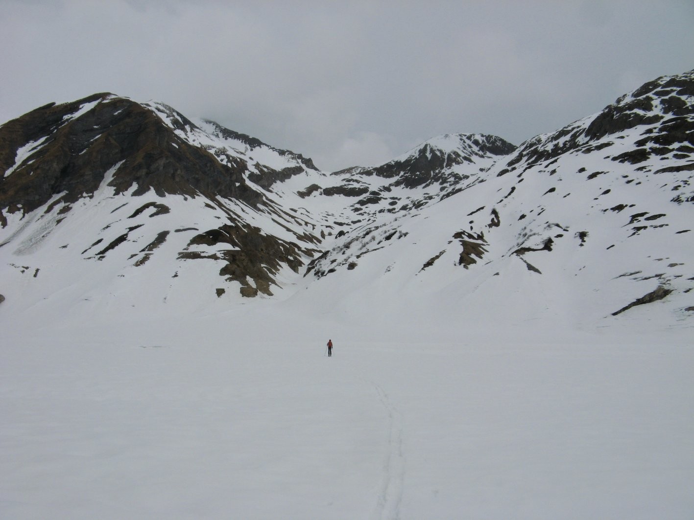 Traversée du lac d'Emosson après la descente de l'Oeil de Boeuf