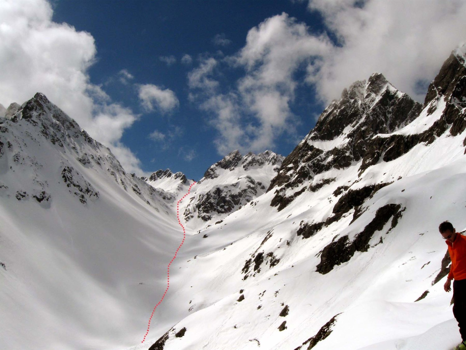 il Sasspass visto dalla Leutschachhütte