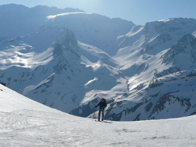 Les glaciers de la Vanoise depuis le Col Rouge