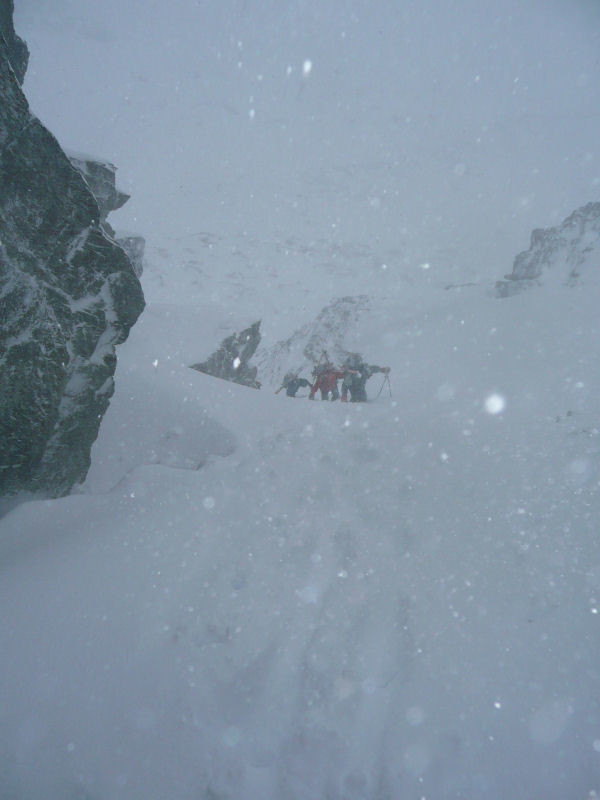 Mauvais temps à la Brêche de la Croix de la Rue