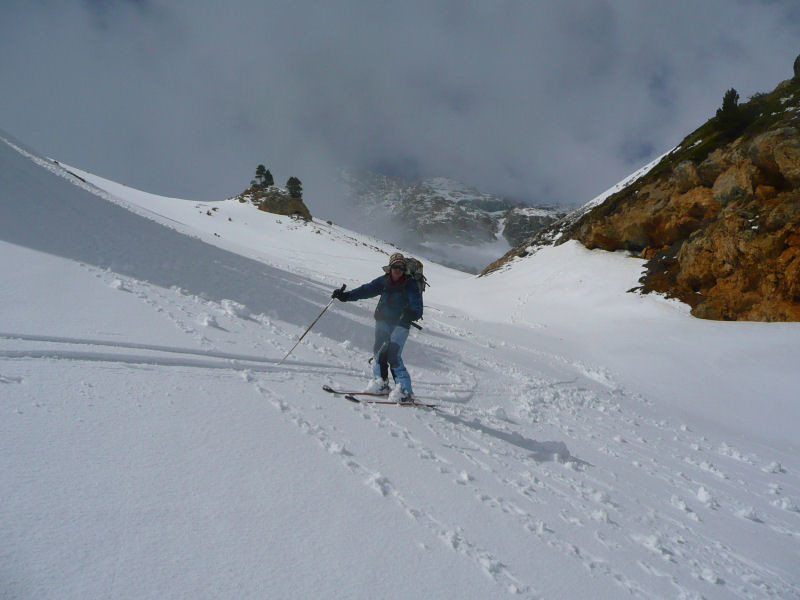 Dans le dernier vallon de descente (Rateau d'Aussois)