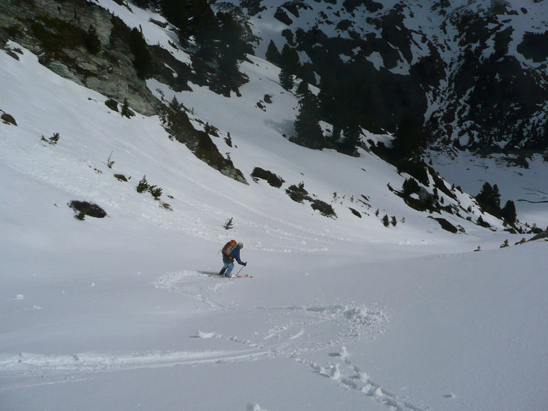 Dans le dernier vallon de descente (Rateau d'Aussois)